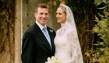 Beaming Peter Phillips and Harriet Sperling look completely smitten in official wedding photos