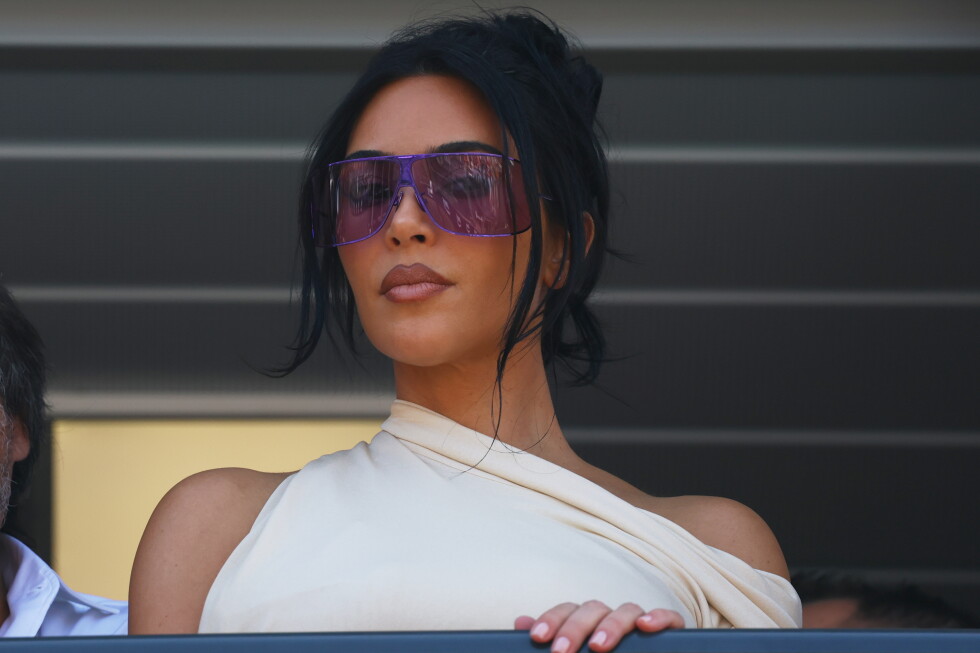 Kim Kardashian watches Lewis Hamilton claim 2nd place at the Monaco Grand Prix