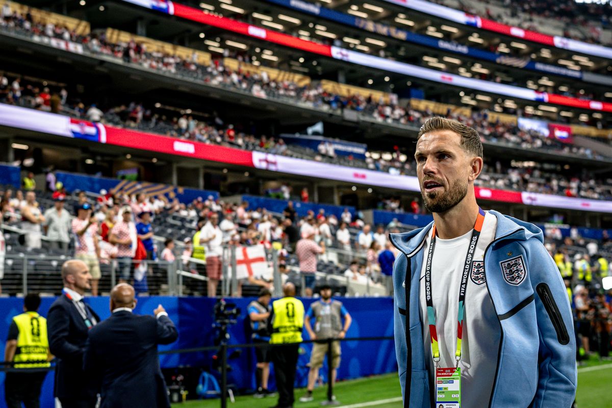 Jordan Henderson at the AT&T Stadium in Dallas, United States.