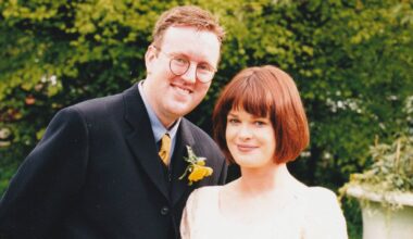 Teresa Mannion and her husband Dave on their wedding day.