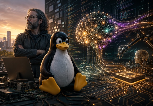 Linux Creator Plants Foot on AI Open Source Contribution Issue -- Virtualization Review