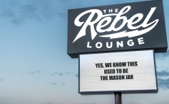 The Rebel Lounge marquee