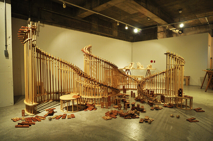 ayumi tsuchiya's wooden sculptures are made for touching, playing, and listening - 2