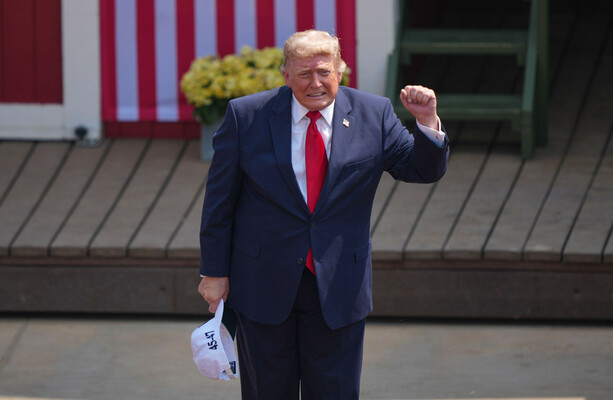 'We hit them hard, but we're getting along': Trump claims progress has been made in Iran talks