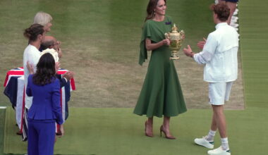 Prince William joins wife Kate in star-studded Royal Box for Wimbledon final