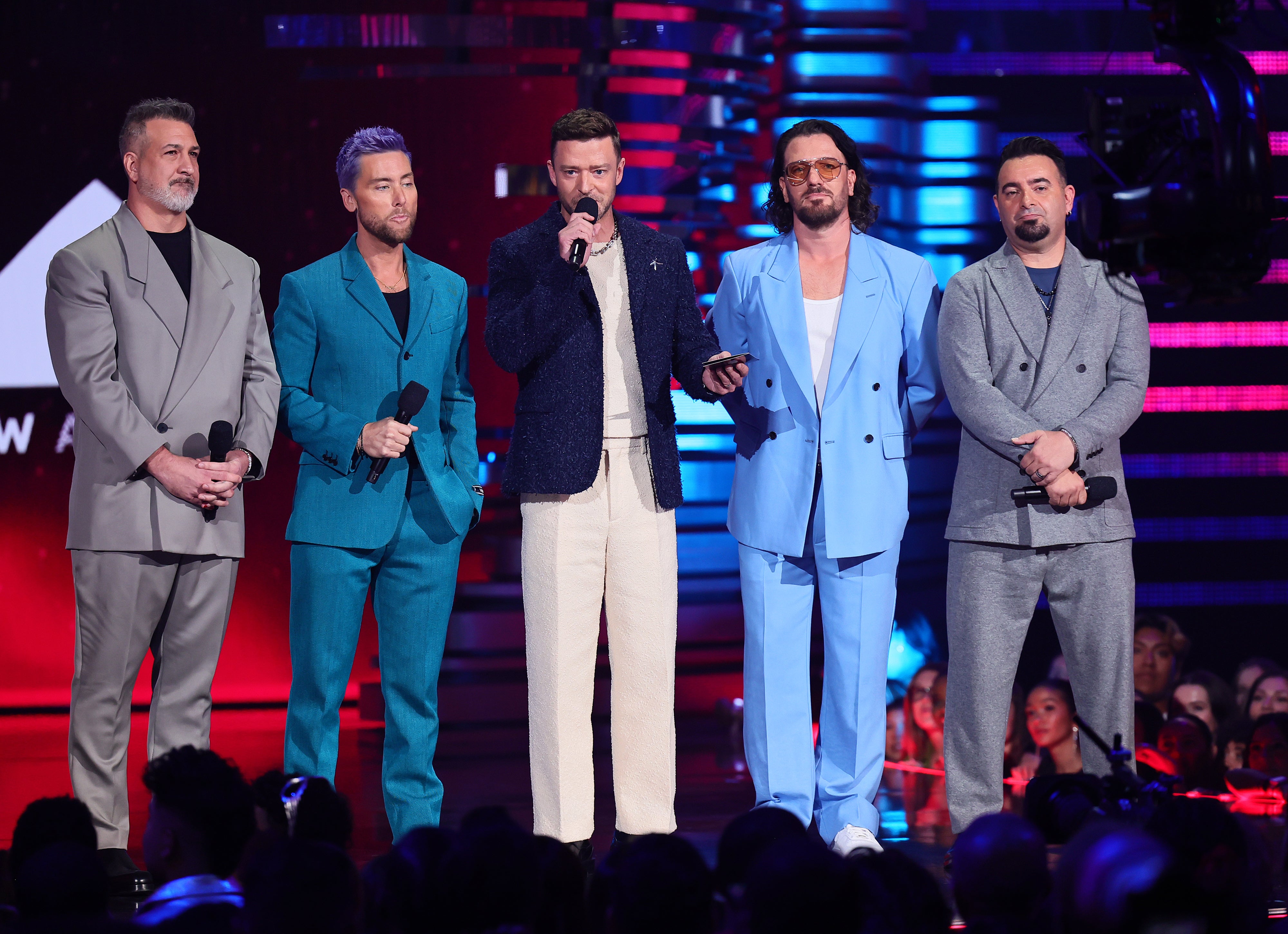 NSYNC made a surprise appearance together in 2023, when they arrived at the MTV VMAs to present the award for Best Pop Video award
