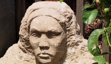 Russian Hill couple finds mysterious 150-pound stone sculpture buried in backyard