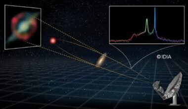 Illustration of a Gravitationally Lensed Gigamaser Galaxy