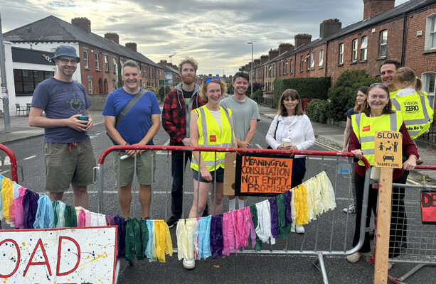Car damage, safety issues and aggression: Drumcondra residents block busy road in protest