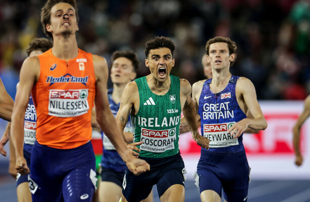 Andrew Coscoran delivers fourth European Championships medal for Ireland with 1500m bronze
