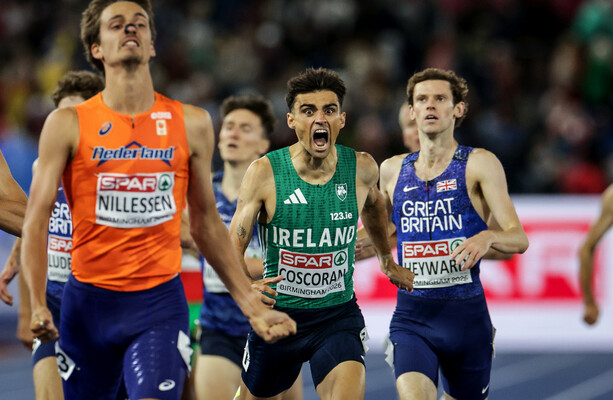 Andrew Coscoran delivers fourth European Championships medal for Ireland with 1500m bronze