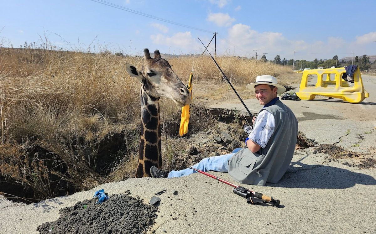 ‘Giraffe’s head’ sinkhole stunt backfires in South Africa