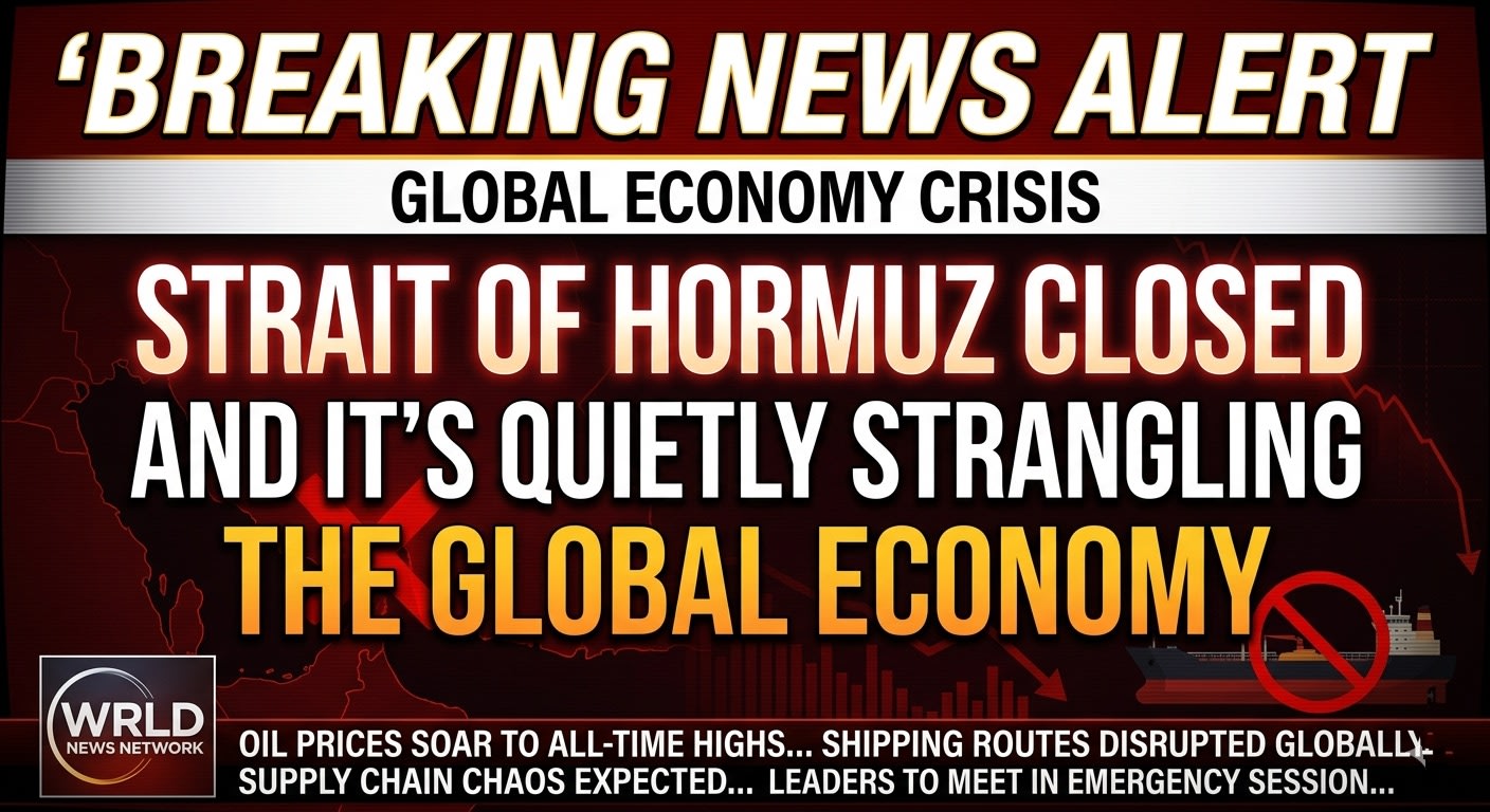 The Strait of Hormuz Is Closed — And It’s Quietly Strangling the Global Economy