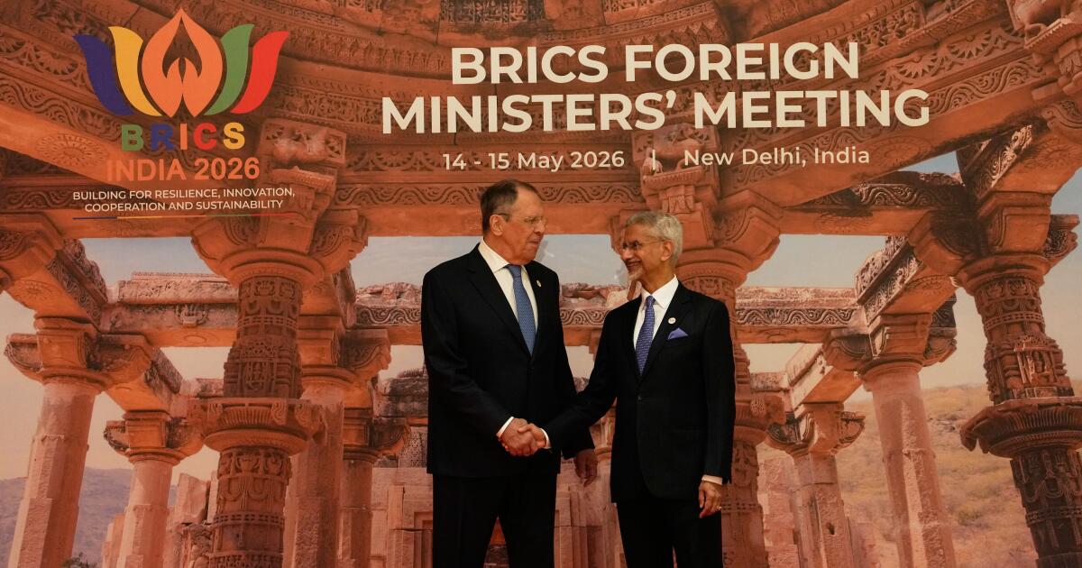 BRICS foreign ministers meet in India as Iran war, oil prices and divisions test the bloc's unity
