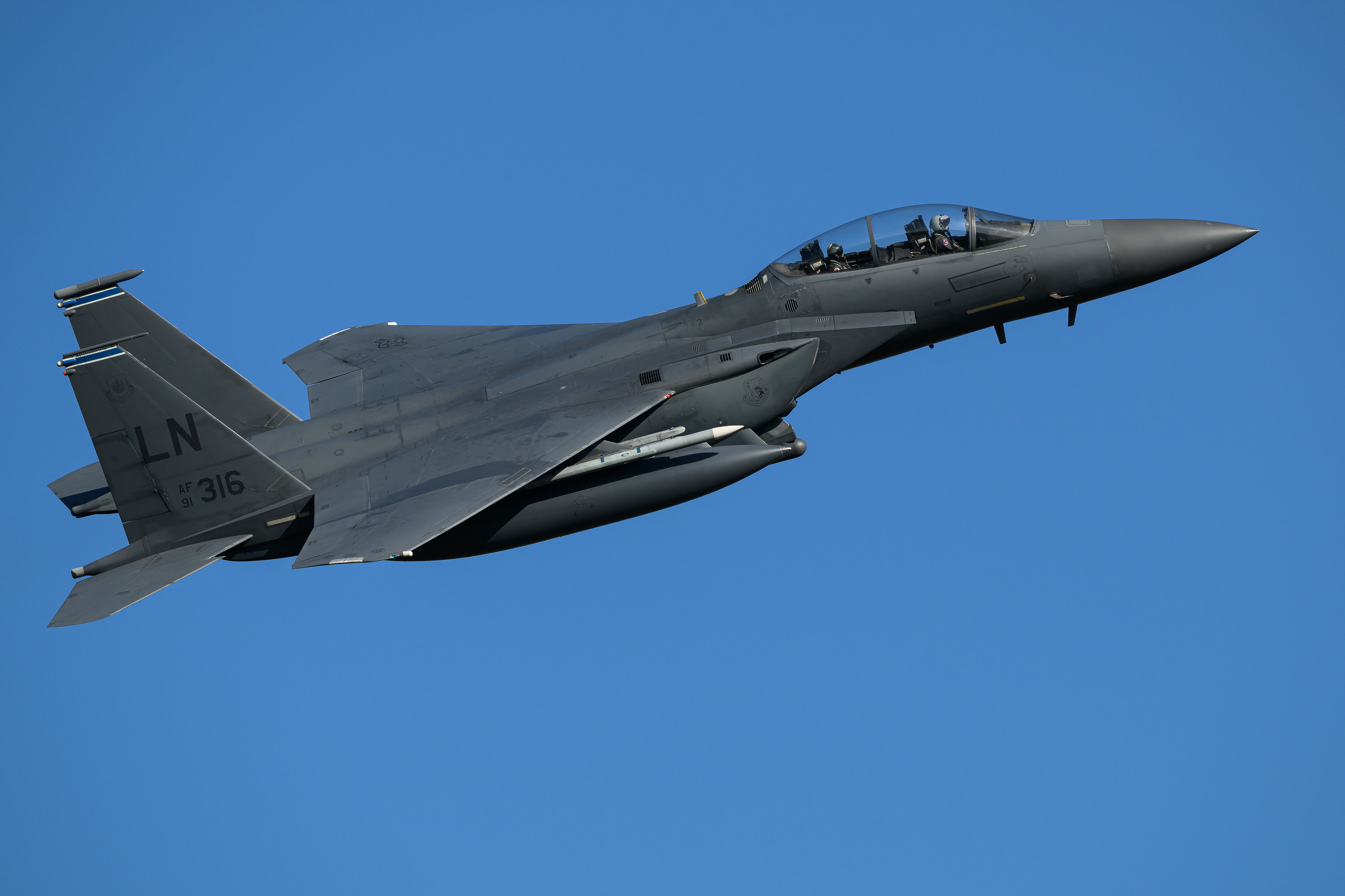 A US F-15 Strike Eagle went down in Iran in April (file)