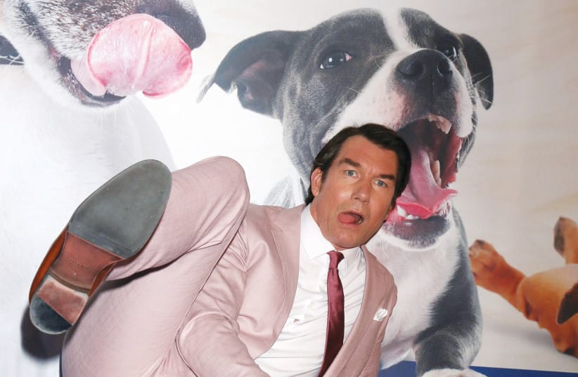 Appealingly, O’Connell doesn’t take himself too seriously. Here, at the 2019 American Rescue Dog Show in Pomona, California.