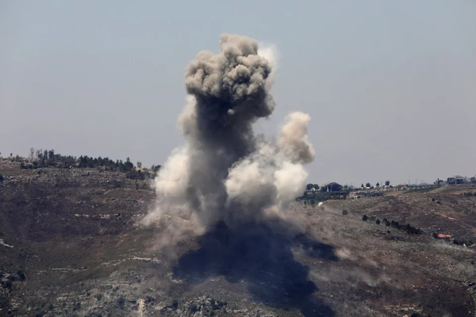 Israel also launched an attack on Marjayoun (Reuters)