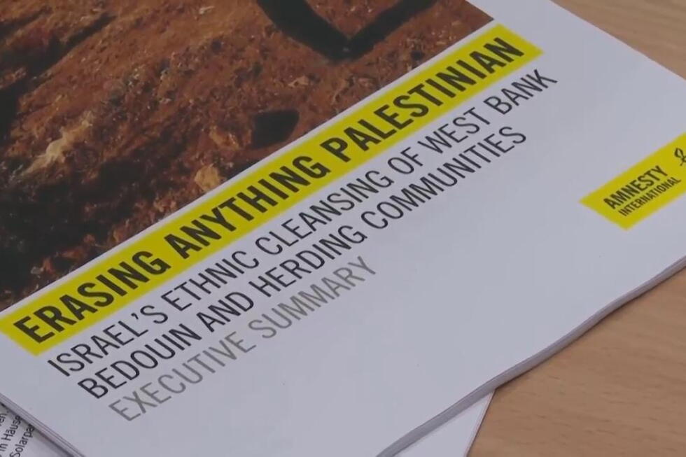 Amnesty accuses Israel's government of 'ethnic cleansing' of Palestinians from the West Bank