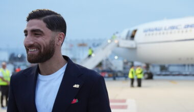 Iran's World Cup players wear pins for victims of deadly strike on school