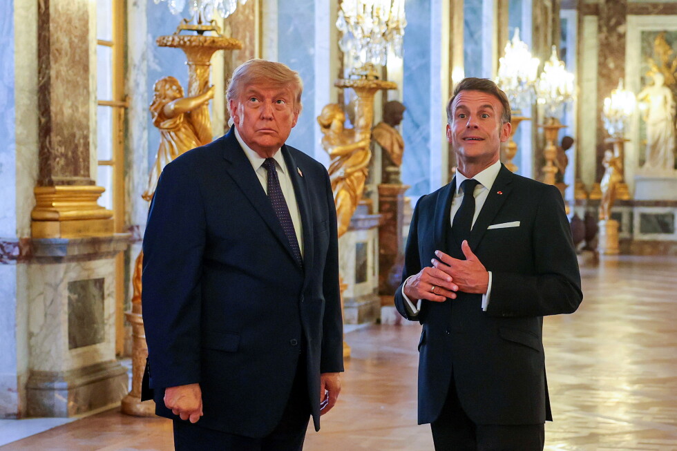 Trump signs Iran deal at Versailles after Macron's lavish dinner