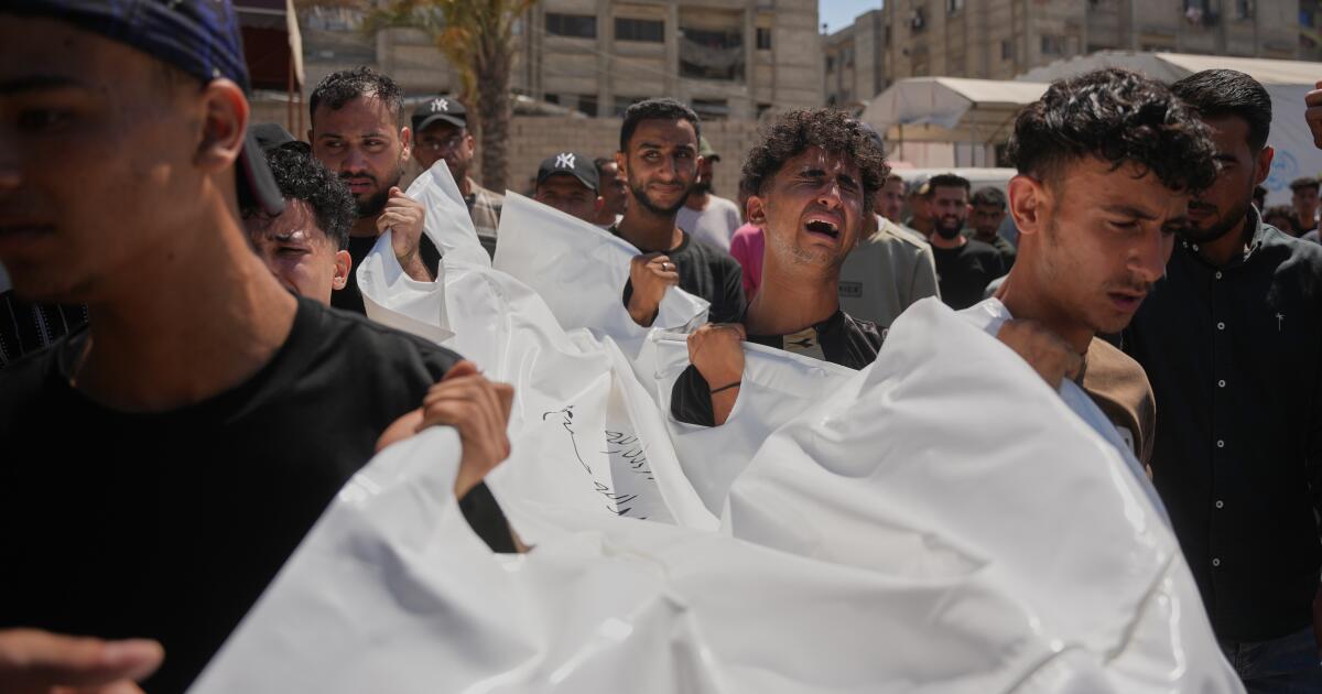 Israeli drone strike kills Palestinian siblings in a Gaza tent camp
