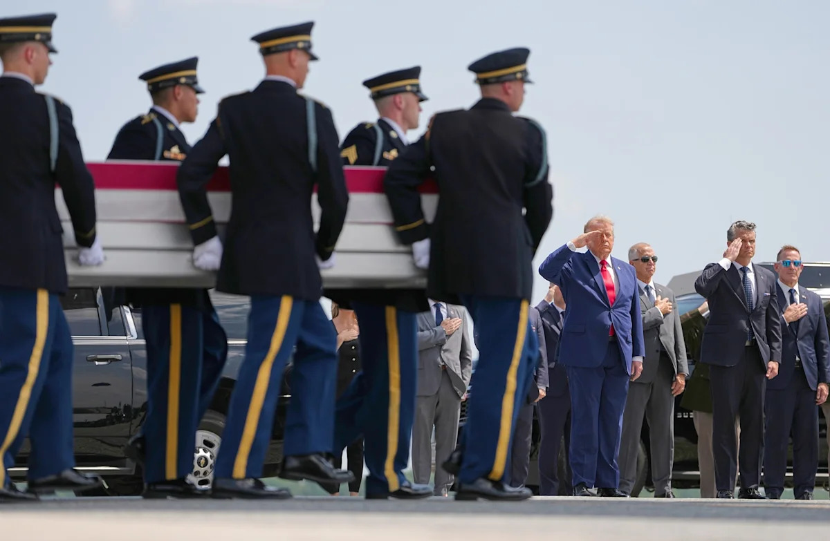 Trump claims fallen soldiers said 'we cannot let Iran have a nuclear weapon'