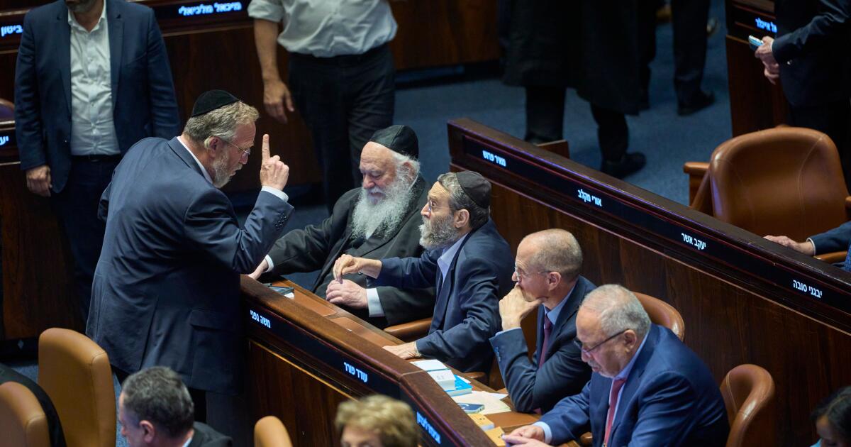 Israel's parliament approves laws to enshrine exemption of ultra-Orthodox men from military service