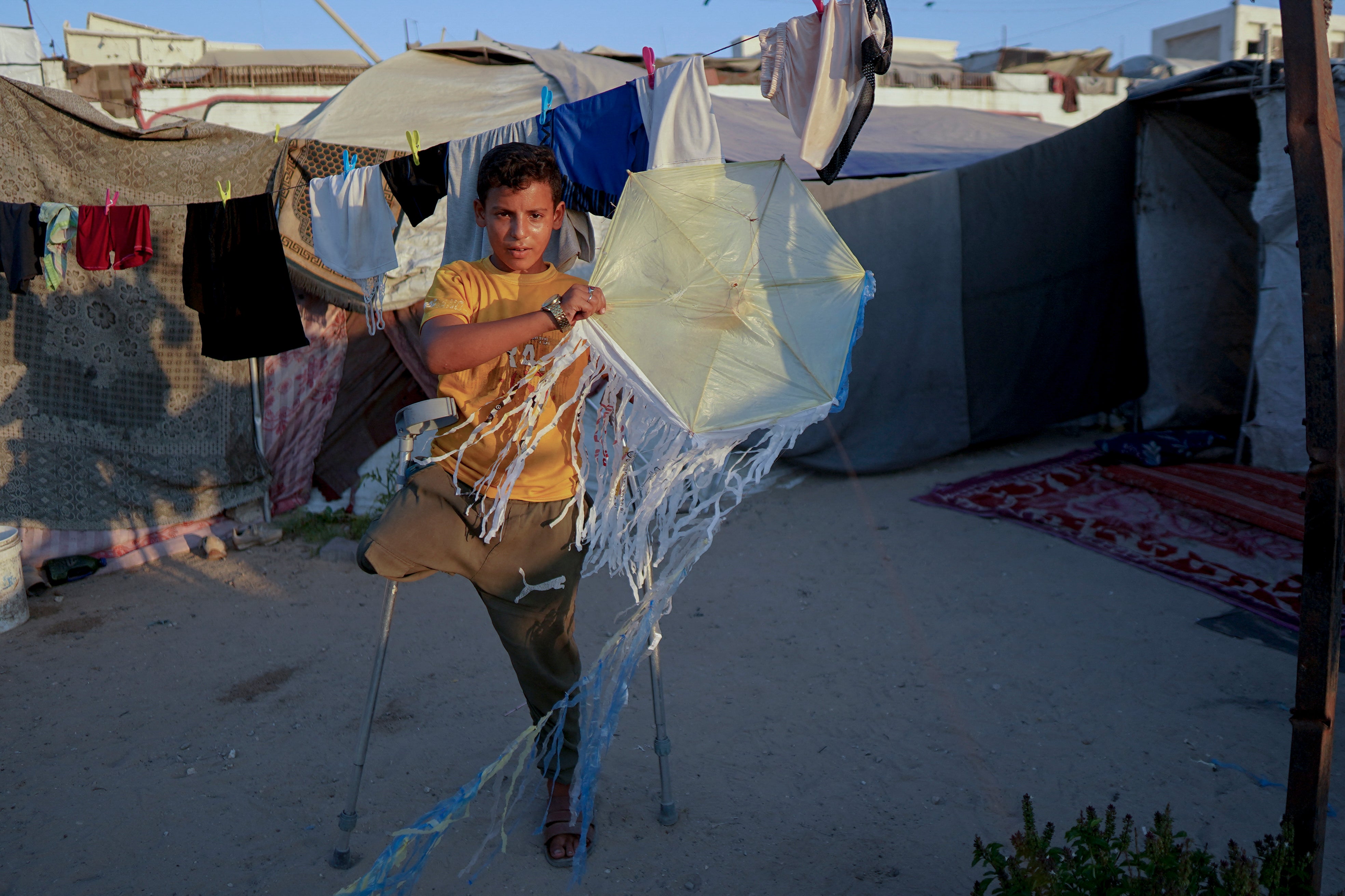 Kite-flying remains a popular activity among children in Gaza