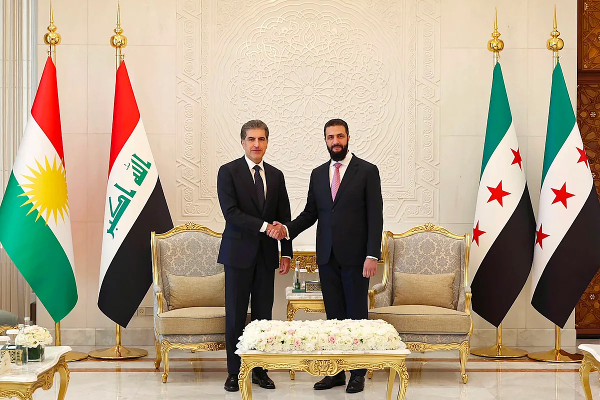 Iraqi Kurdish regional leader meets Syrian president in Damascus