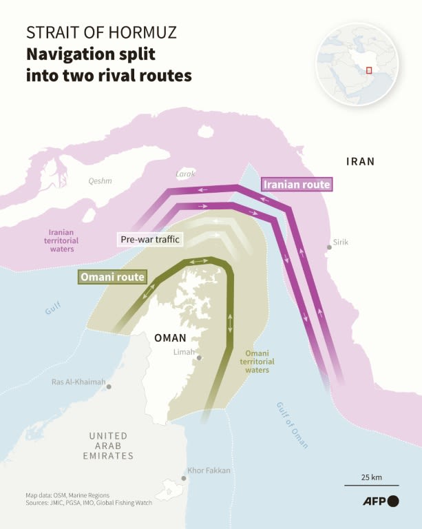 Iran says Hormuz strait still closed despite transit corridor talks