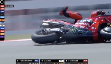 MotoGP, forte caduta di Marc Marquez nelle qualifiche di Brno