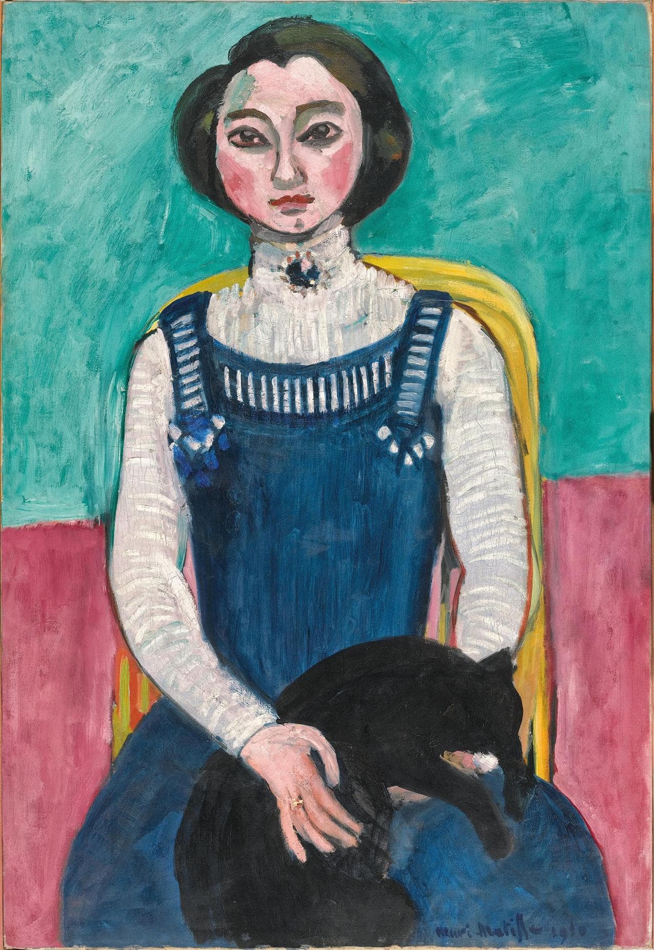 Henri Matisse, Marguerite con un gatto nero (1910 circa)
 
