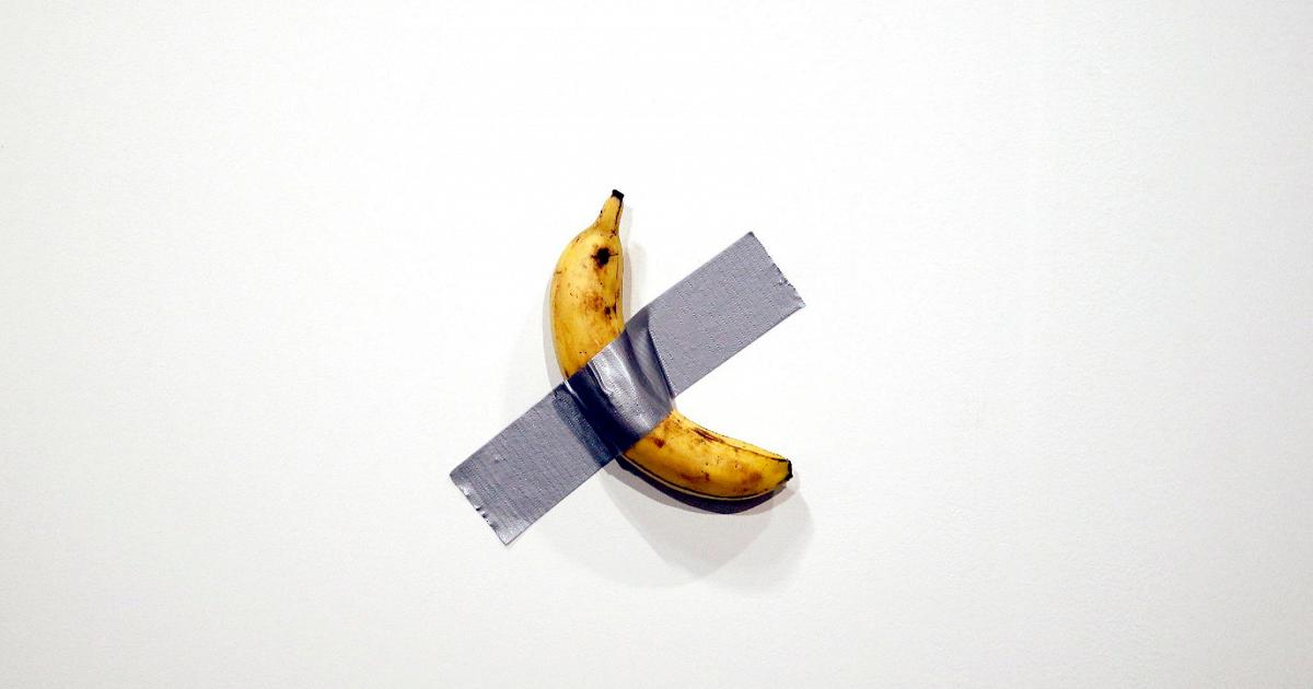 La banana di Cattelan è stata mangiata per la terza volta, valeva 150mila dollari