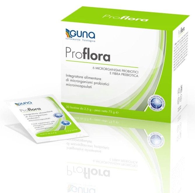 Proflora di Guna, protegge l'intestino con 2 miliardi di cellule probiotiche vive