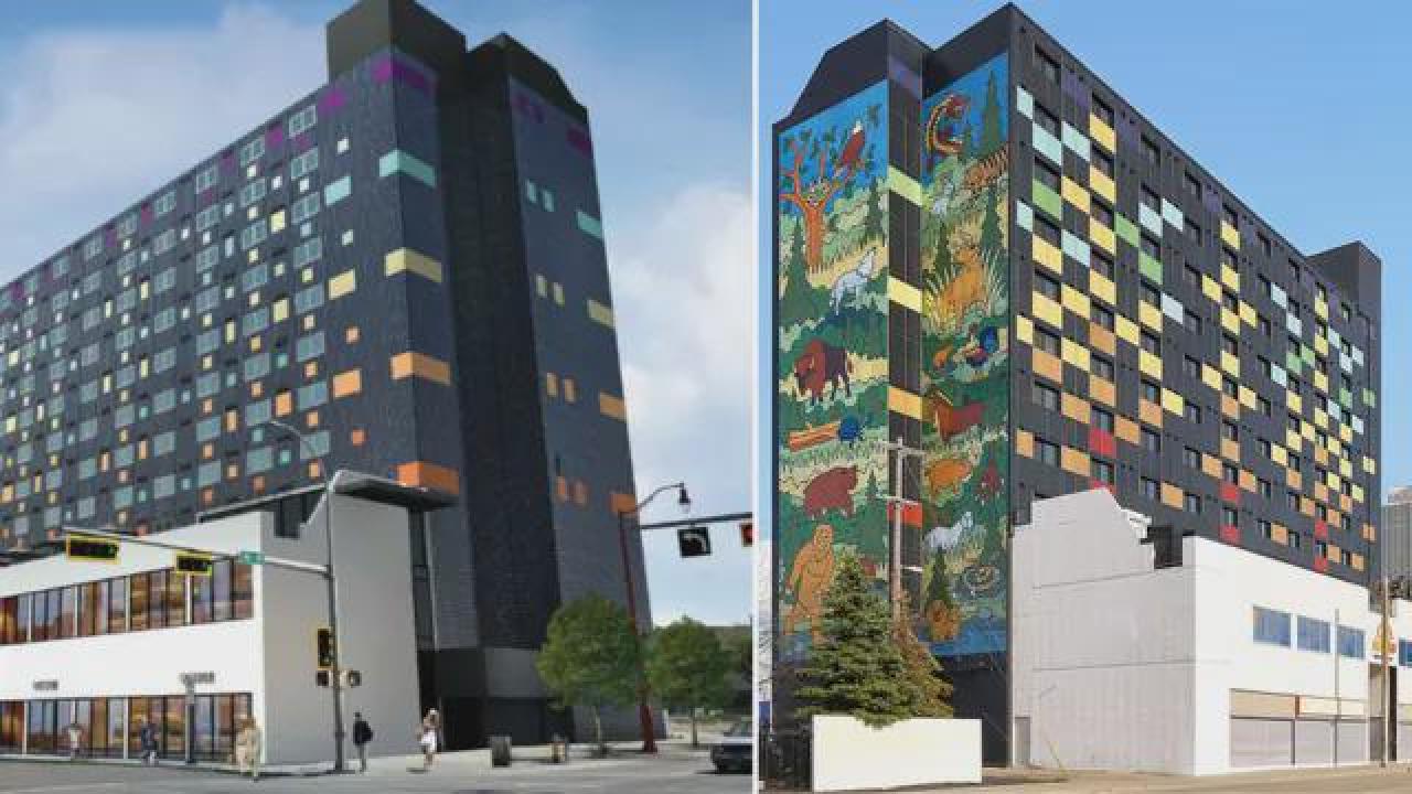 In Canada a Edmonton un murale accende la città. Non solo arte ma anche energia pulita. « 3B Meteo
