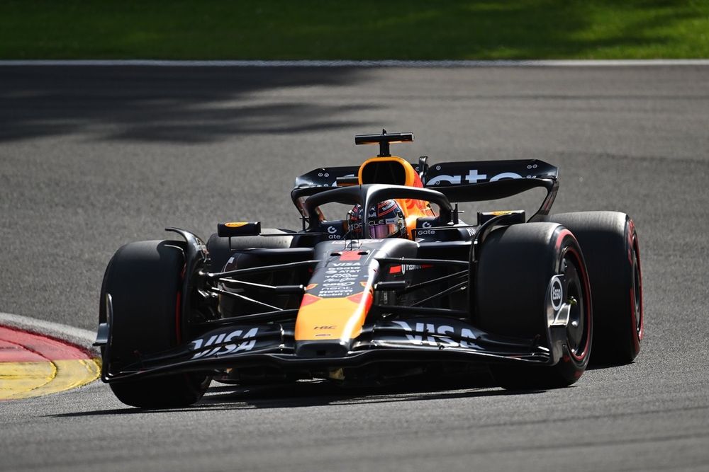 L'ala più carica sulla vettura di Max Verstappen