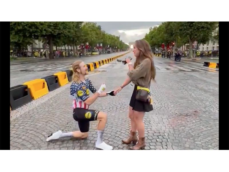 TOUR DE FRANCE. QUINN SIMMONS E LA PROPOSTA PIU' BELLA DEL MONDO. VIDEO