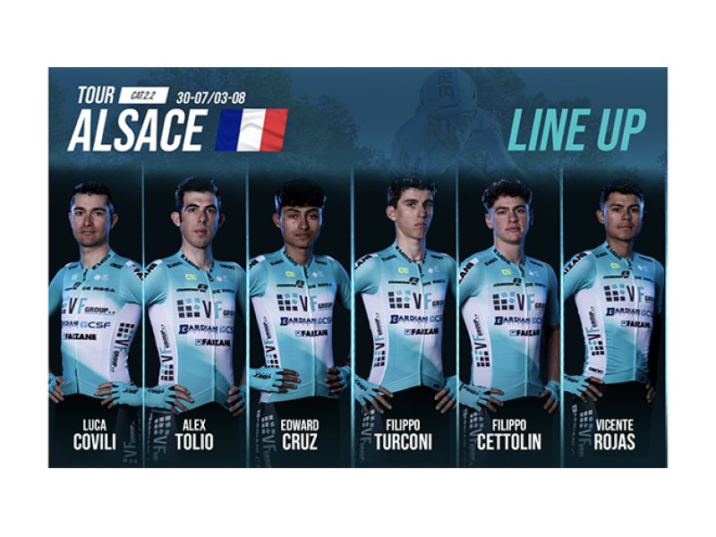 LA VF GROUP BARDIANI CSF FAIZANE' PRONTA PER IL TOUR ALSACE