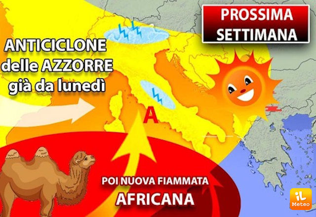 Prossima Settimana con la bella Estate, ma non durerà. I dettagli