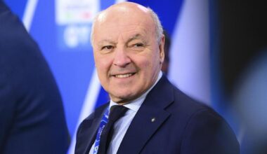 Inter, Marotta in conferenza stampa con Chivu