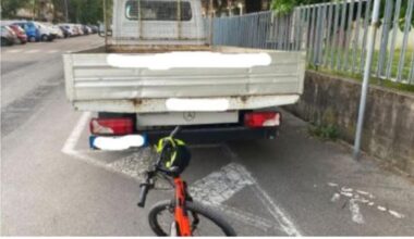 Lainate, bimbo di 8 anni urta con la bici un camion parcheggiato sulla pista ciclabile e cade. Ma a ricevere la multa è il papà «perché non ha vigilato»