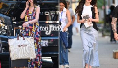 Anne Hathaway, le prime foto dei look di Andy nel Diavolo veste Prada 2