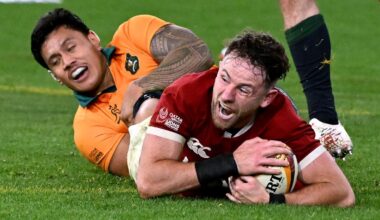 Rugby, British&Irish Lions battono l'Australia in rimonta 29-26 nel secondo match