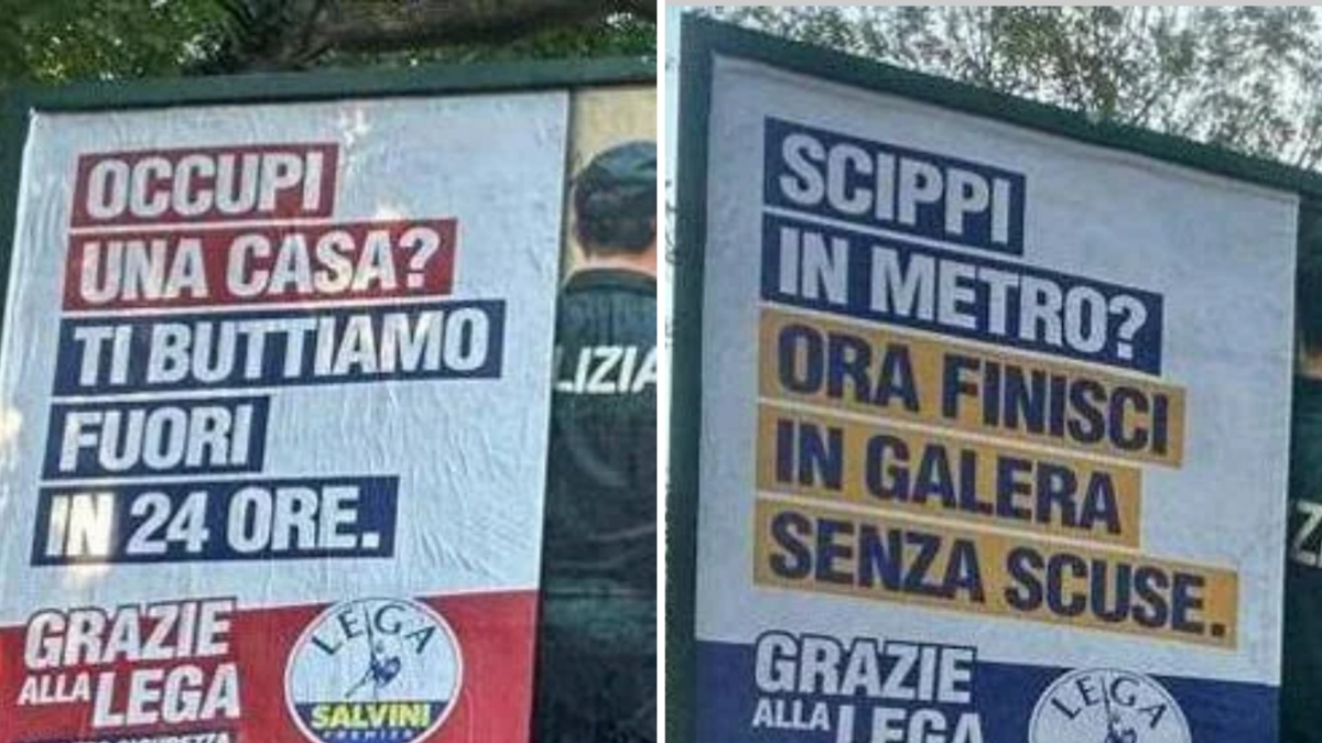 Lega attacca il Comune di Roma: «Censurati i nostri manifesti sulla Sicurezza». Campidoglio: «Contengono stereotipi etnici»