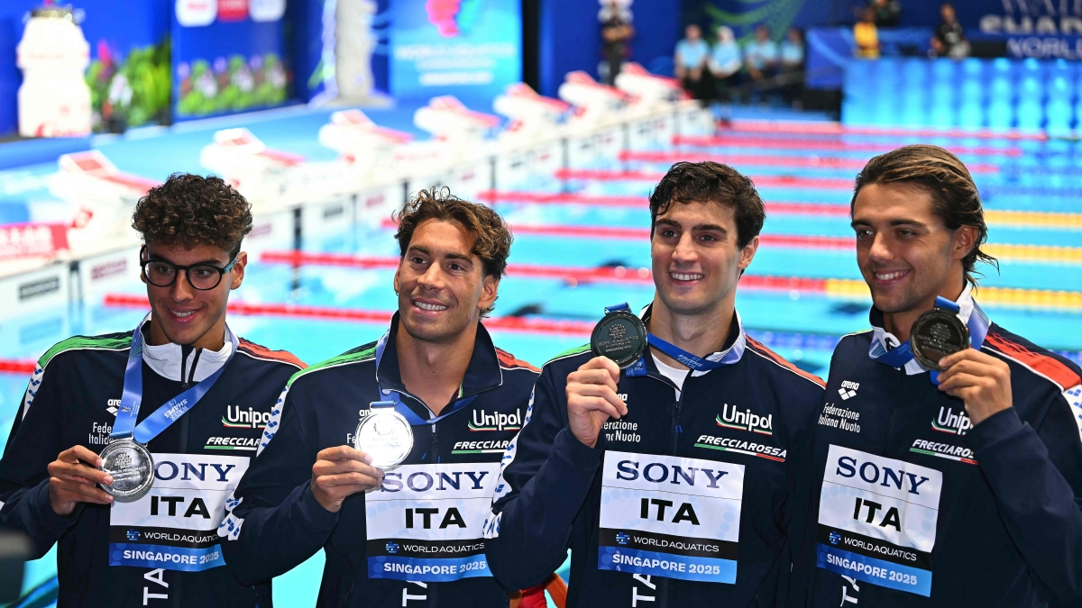 Mondiali di nuoto, azzurri da applausi: argento nella 4x100 stile libero dietro all'Australia