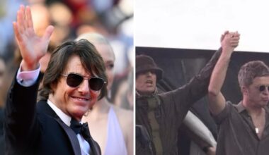 Tom Cruise scatenato al concerto degli Oasis a Londra. Pace fatta con i fratelli Liam e Noel Gallagher dopo anni di insulti