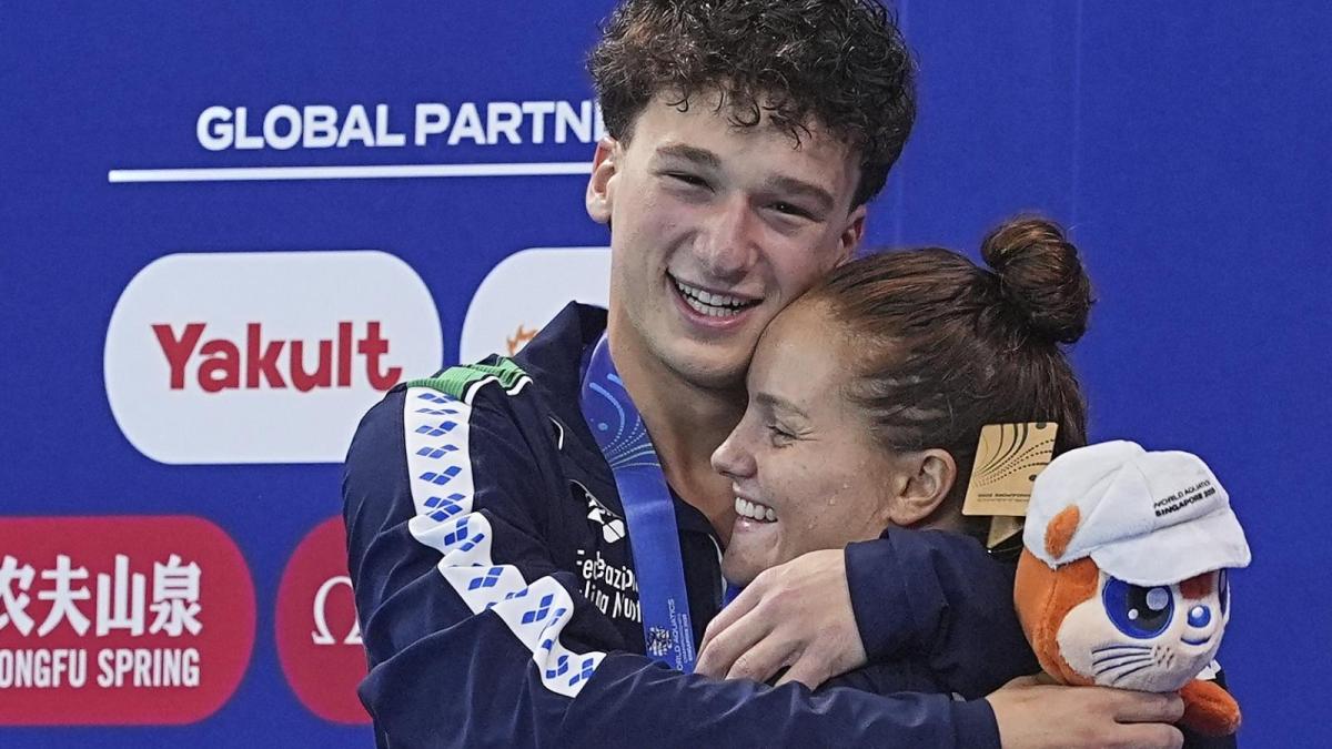 Mondiali nuoto, oro di Pellacani e Santoro nei 3 metri sincro misti