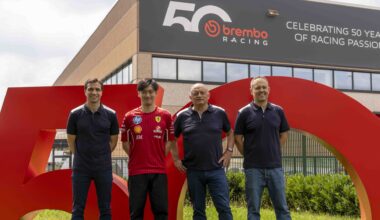 Ferrari, Vasseur visita la fabbrica Brembo per i 50 anni in F1