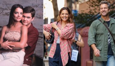 Katie Holmes e Joshua Jackson sul set a New York per una commedia romantica