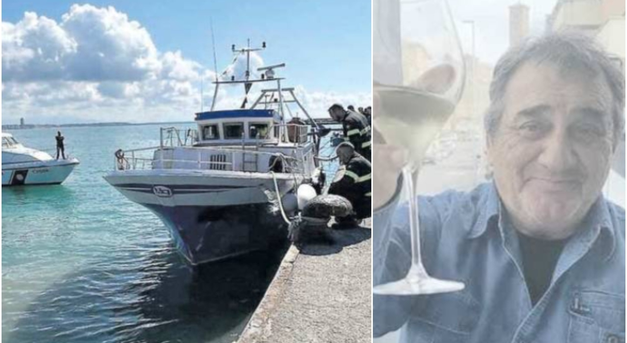 incastrato nella barca a 50 metri di profondità